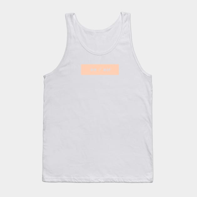 xe / xir - peach Tank Top by banditotees